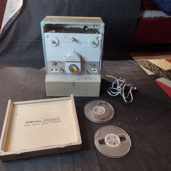 Vintage Silvertone Model 232 Reel To Reel Recorder, Player and Speaker - Picture 1 of 12